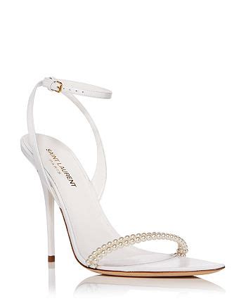 ysl pearl wedding heels|luna pointed toe pearl high heels.